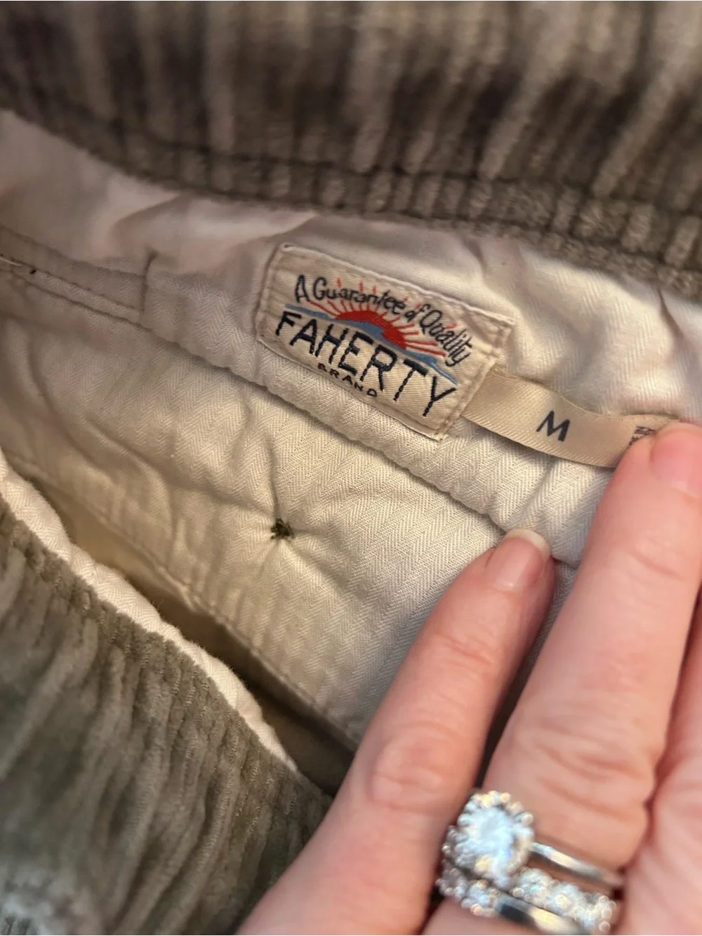 Faherty Corduroy Drawstring Utility Short medium